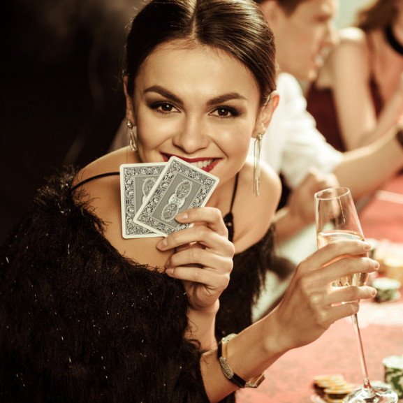 stylish-woman-gambling
