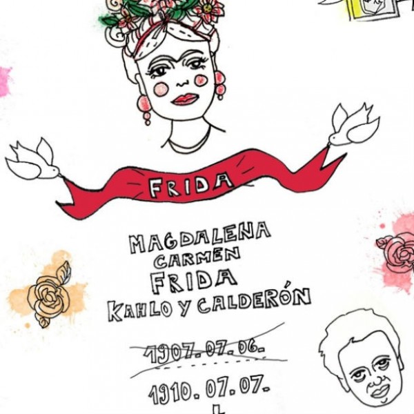 Frida Kahlo grafika Karácsonyi Anna