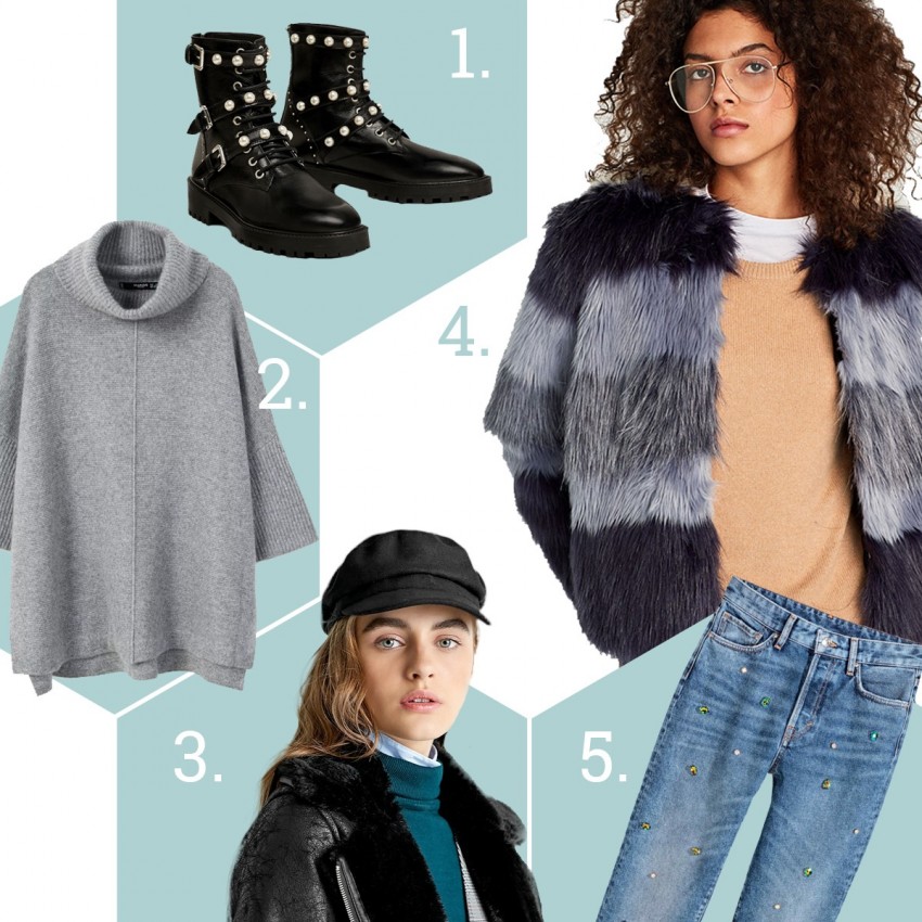 Lelőhelyek: 1. Zara, 2. Mango, 3. Stradivarius, 4. Zara, 5. H&M